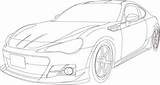 Brz Subaru Gr86 Wrx sketch template