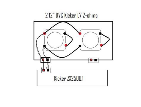 ohm kicker wiring diagram cvr  kicker  ohm dual voice coil wiring diagram