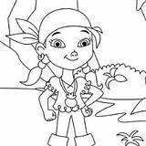 Pirate Coloring Pages Izzy Girl Pirates Neverland Female Jake Ho Getcolorings Singing Yo Lets Team Young Color Go Vice Birthday sketch template