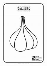 Coloring Pages Easy Simple Garlic Cool Print sketch template
