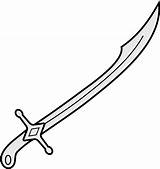 Sword Sabre Heraldic Imgkid Pinclipart Automatically sketch template