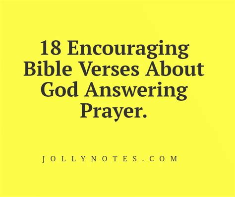 18 Encouraging Bible Verses About God Answering Prayers – Daily Bible