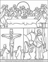 Easter Triduum Lent Thecatholickid Lenten Wielki Kolorowanki Biblische Sacre Colorings Malvorlagen Bibbia Jeudi Religieux Dentistmitcham Zapisano sketch template