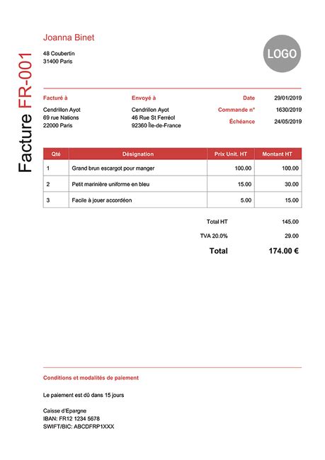 exemple facture hotel paperblog exemple facture modele facture
