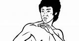 Bruce Lee Coloring Pages sketch template