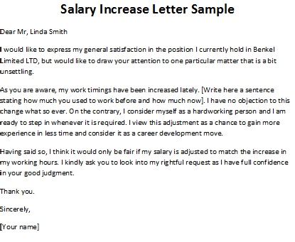 sample letter  request  salary increase bryanalauq