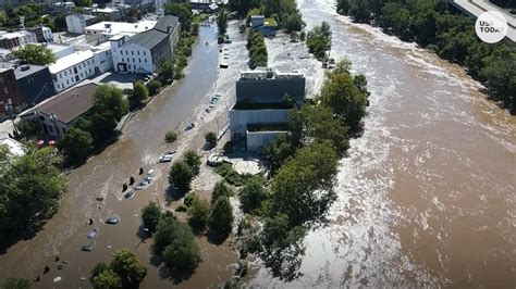 drone footage shows devastating flooding  philadelphia