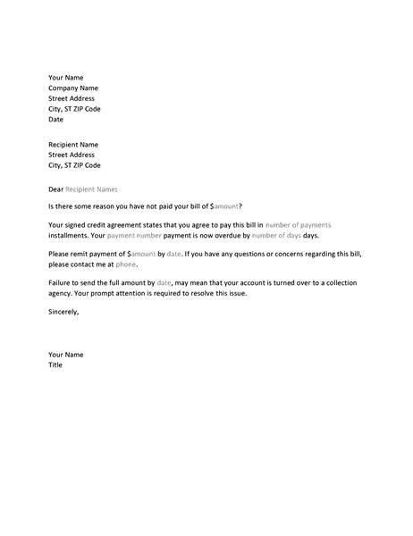letter requesting payment  overdue account business letter template