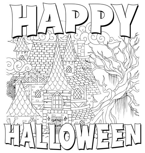 halloween coloring contest pages