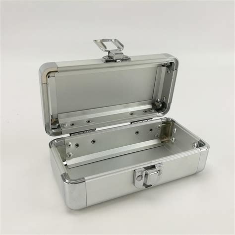 small empty aluminum hard case  carry tool instruments