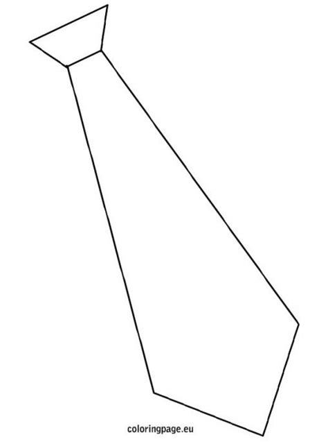 template tie coloring page
