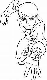 Ben Omnitrix Coloring Pages Omniverse sketch template