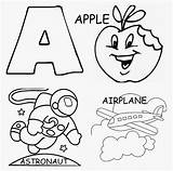 Coloring Letter Pages Printable Alphabet Sheets Letters Airplane Apple Abc Color Preschool Toddler Print Kindergarten Toddlers Arabic Things Worksheets Kids sketch template