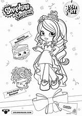 Shopkins Pages Shoppies Coloring Cute Bridie Colouring sketch template