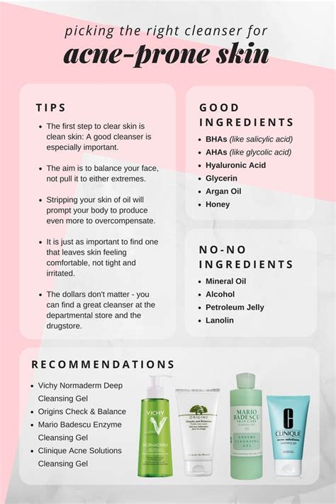 how to choose the best cleanser for acne prone skin