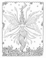 Coloring Mermaid Fairies Magical Fairy Zendoodle Macmillan People Pages Muller Deborah Colorful Enter sketch template