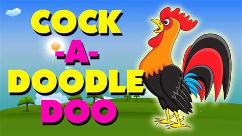 Cock A Doodle Doo English Nursery Rhyme With Lyrics Youtube