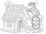 Mouse House sketch template