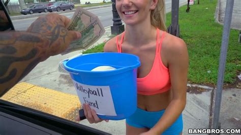 Volleyball Girl Molly Mae Fucks In Van To Get Cash For Her