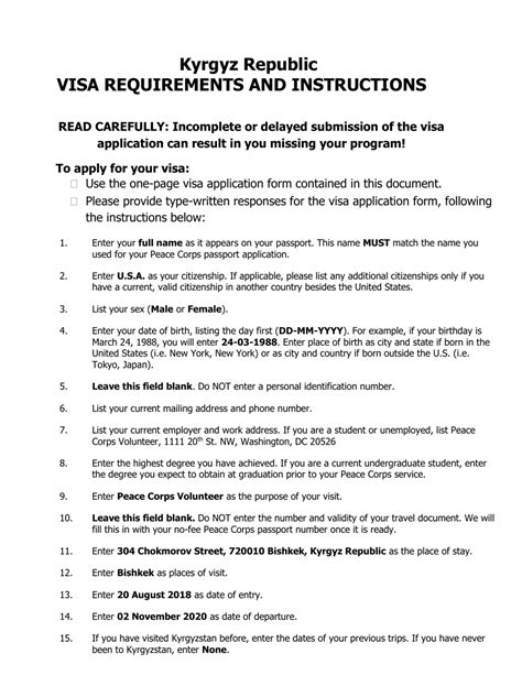 kyrgyzstan kyrgyz visa application form fill out sign online and
