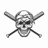 Gangster Bats Baseball Crossed sketch template
