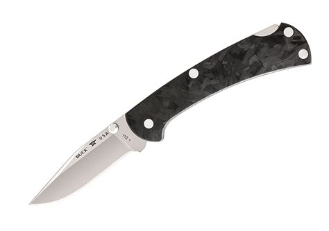 buck knives  slim pro marbled carbon fiber bos sv ranger folding pocket knife  clip