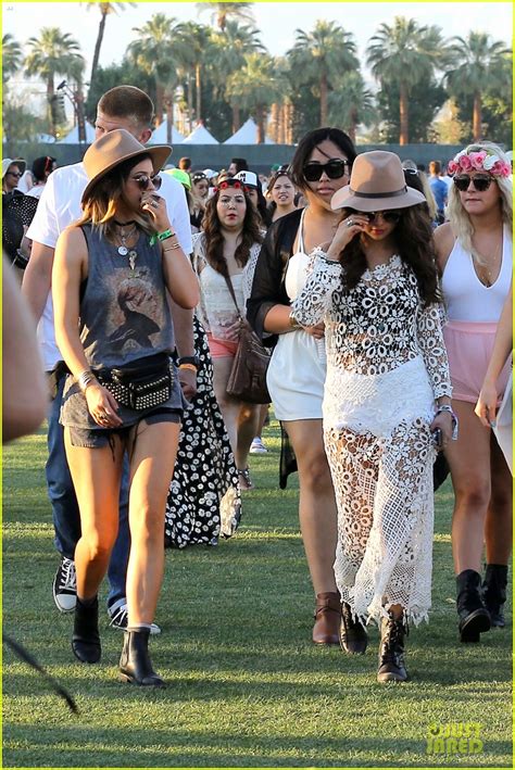 selena gomez flashes black bra in sexy sheer dress at coachella with