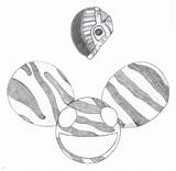 Deadmau5 Daft sketch template