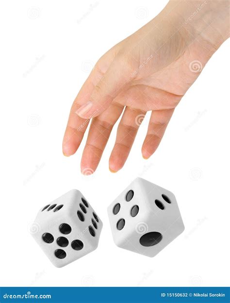 hand throwing  dices stock photo image  gambling