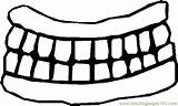 Mouth Coloring Printable Pages Doctors Dental Hygiene Kids Color People Peoples sketch template
