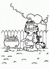 Garfield Coloring Pages Printable Kids Cartoon sketch template