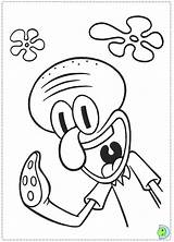 Coloring Dinokids Spongebob Sponge Bob Close sketch template