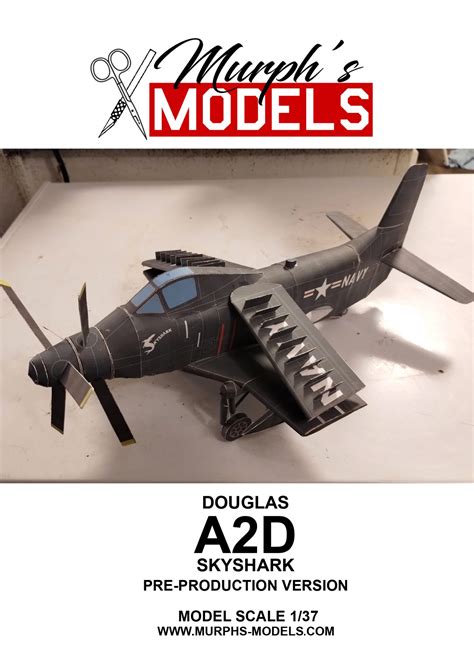 douglas ad skyshark pre production paper model ecardmodels