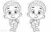Coloring Pages Goby Guppies Bubble Characters Printable Kids sketch template