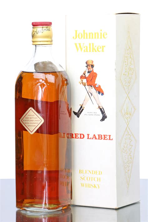 johnnie walker red label left striding man  whisky auctions