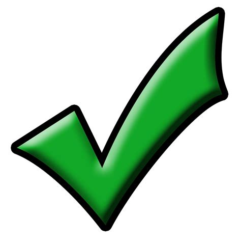 powerpoint check mark symbol clipart