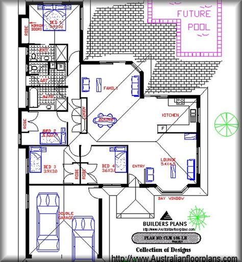 single level house floor plan  bedroom house floor plans