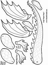 Dragon Puppet Coloring Paper Printable Crafts Moveable Large Craft Pages Pattern Kids Puppets Templates Pheemcfaddell Bag Patterns Chinese Cardboard Print sketch template