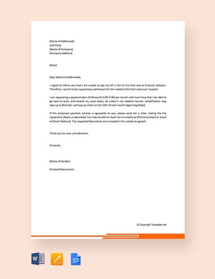 sample financial hardship letter  scholarship  document template