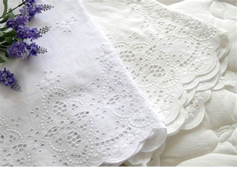 broderie anglaise cotton eyelet lace fabric etsy