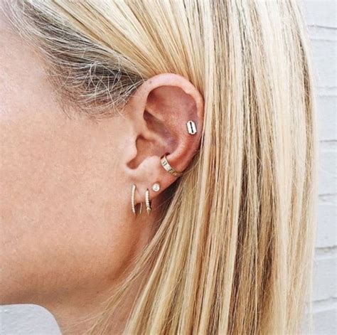 unique multiple ear piercing ideas stylist