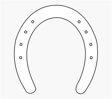 horseshoe template printable horse shoe outline white