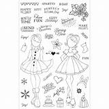 Julie Nutting Stamps Prima Doll Planner Bliss Holiday Mixed sketch template
