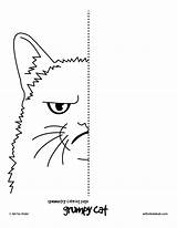 Symmetry Coloring Pages Symmetrical Cat Sheets Kids Hub Worksheets Grumpy Drawing Printable Line Color Colouring Getcolorings Book Preschool Cats Visit sketch template