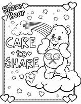 Coloring Pages Caring Getcolorings Sampler Bear Care sketch template