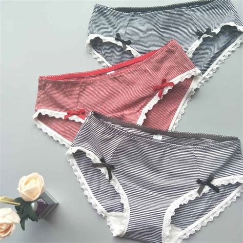 2019 Women Strip Girls Panties Sexy Cotton Underwear Girls Cute