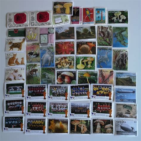 guyana postage stamps   paper     collecting