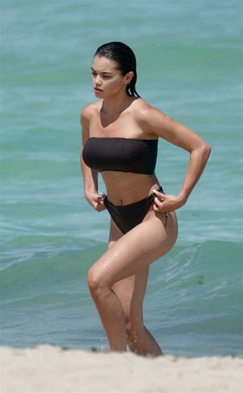 Paris Berelc In A Brown Bikini In Miami Beach 09 Gotceleb