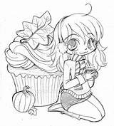 Chibi Yampuff Coloring Spice Girl Cupcake Pages Food Pumpkin Coloriage Girls Deviantart Anime Manga Printable Ice Sheets Cream Cupcakes Adulte sketch template