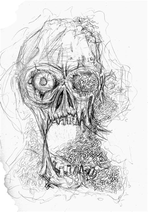 rotten flesh sketch  ayillustrations  deviantart